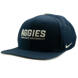 Nike Utah State University Aggies Flat Brim Cap navy blue